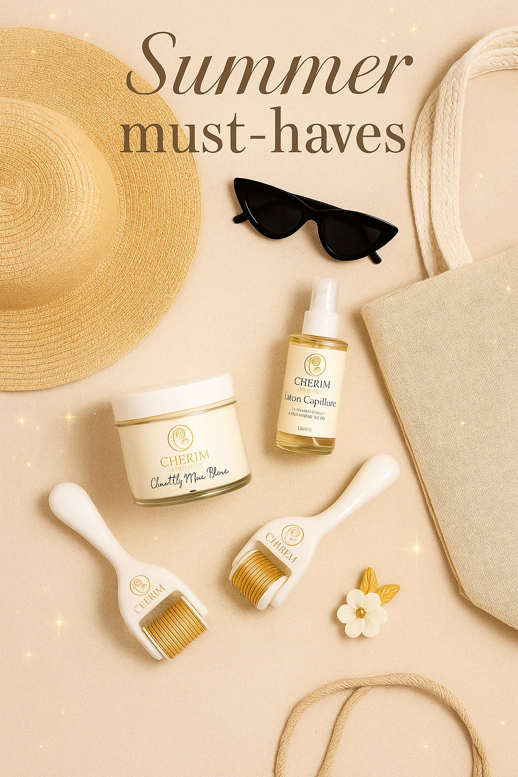 chantilly beurre de karité dermaroller lotion capillaire booster de pousse by CHERIM BEAUTY 